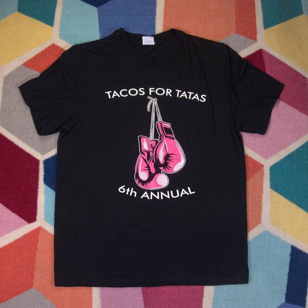 Tacos for Tatas‎ Breast Cancer T-shirt Size Medium